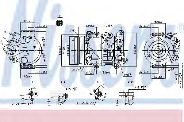 Компрессор, кондиционер NISSENS 890158