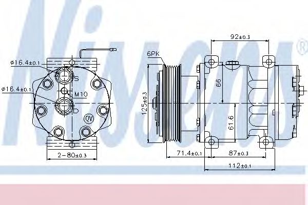 Компрессор, кондиционер NISSENS 89129