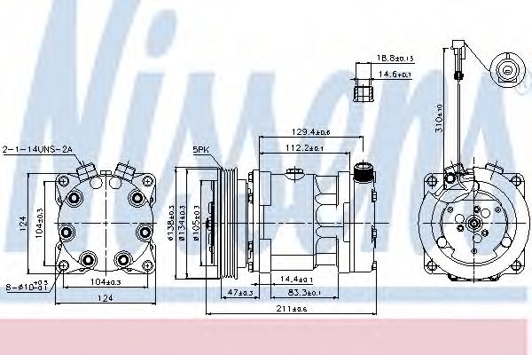 Компрессор, кондиционер NISSENS 89175