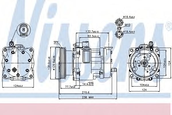 Компрессор, кондиционер NISSENS 89187