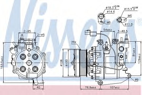 Компрессор, кондиционер NISSENS 89246