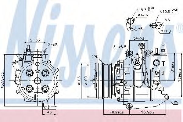 Компрессор, кондиционер NISSENS 89247