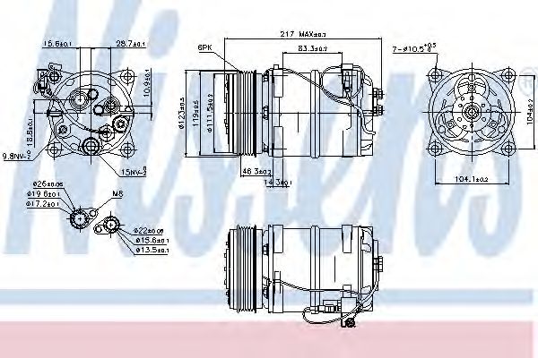 Компрессор, кондиционер NISSENS 89249