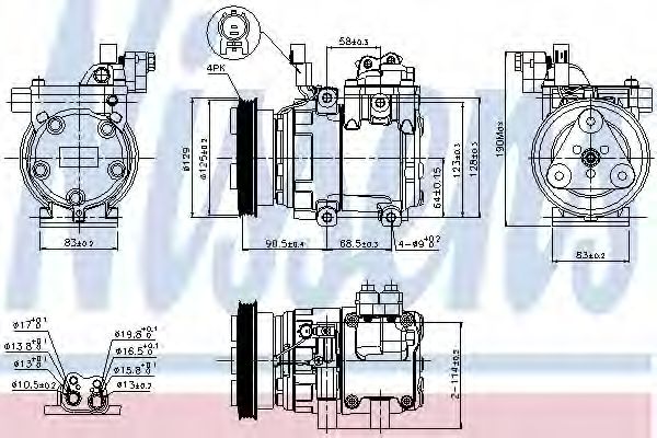 Компрессор, кондиционер NISSENS 89291