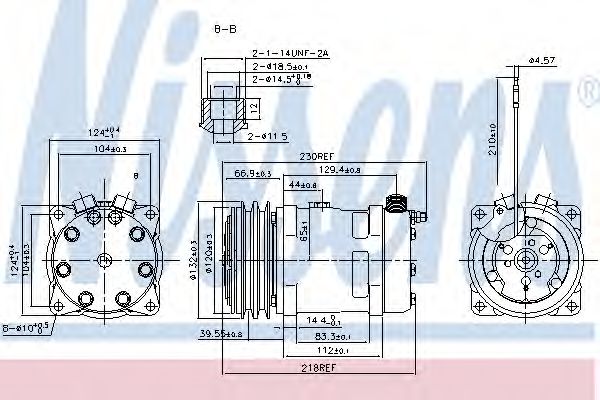 Компрессор, кондиционер NISSENS 89616