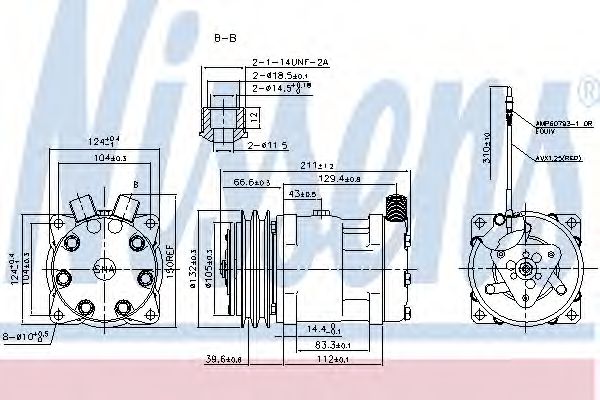 Компрессор, кондиционер NISSENS 89849