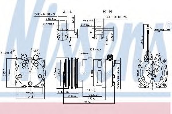 Компрессор, кондиционер NISSENS 89869