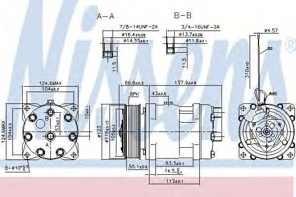 Компрессор, кондиционер NISSENS 899908