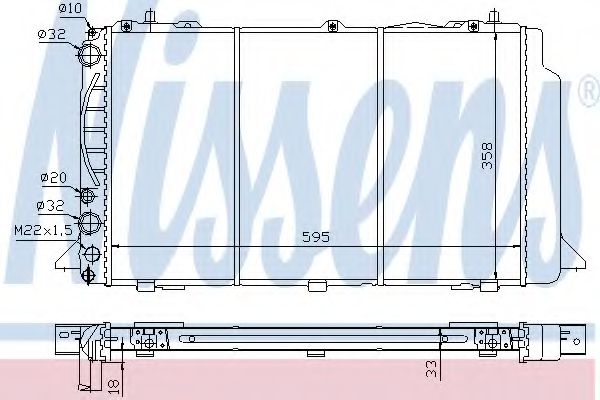 Радиатор, охлаждение двигателя ARD 310011