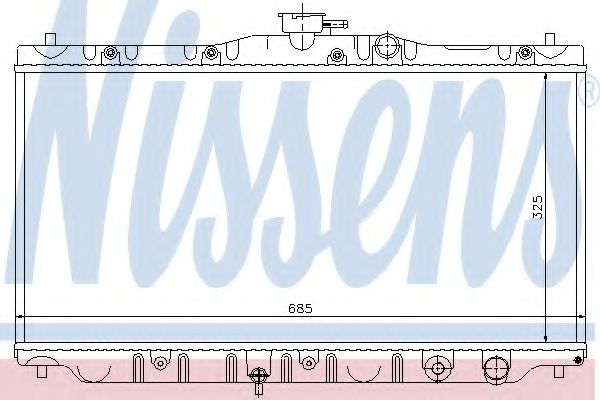 Радиатор, охлаждение двигателя ARD 310475