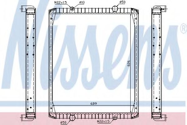 Радиатор, охлаждение двигателя GERI 10245