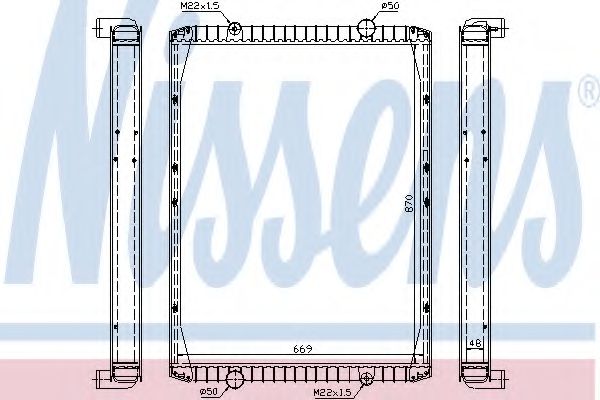 Радиатор, охлаждение двигателя GERI 10240