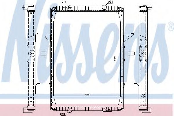 Радиатор, охлаждение двигателя GERI 10253