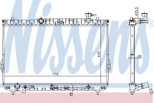 Радиатор, охлаждение двигателя AKS DASIS 5700271