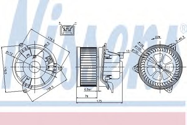 Вентилятор салона NISSENS 87027