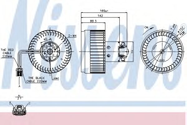 Вентилятор салона NISSENS 87036
