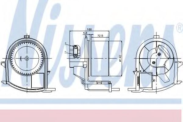 Вентилятор салона NISSENS 87047