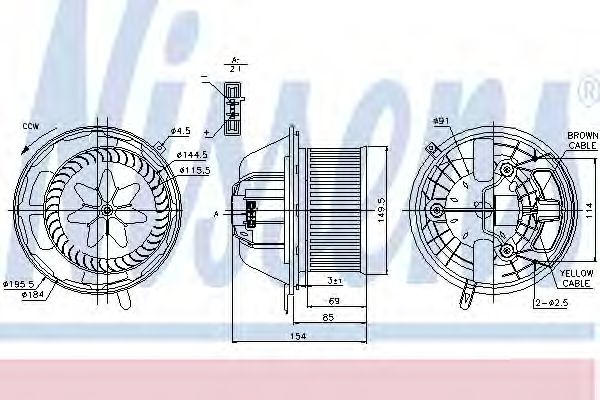 Вентилятор салона NISSENS 87062