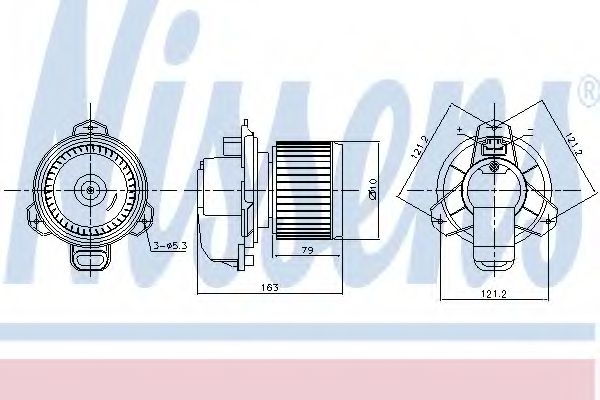 Вентилятор салона NISSENS 87165