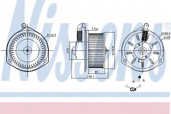 Вентилятор салона NISSENS 87204