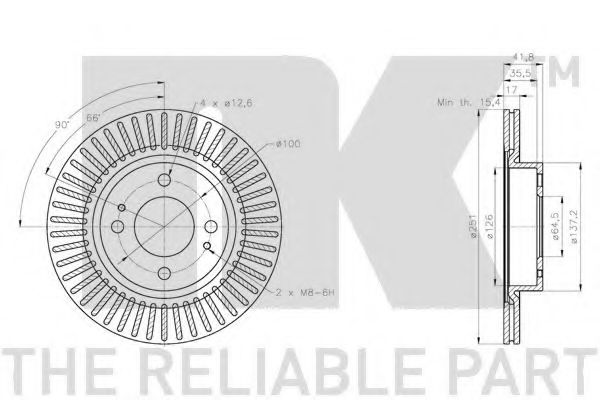 Тормозной диск NK 313087