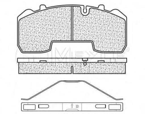 Комплект тормозных колодок, дисковый тормоз MEYLE 025 291 6530