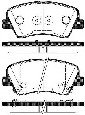 Комплект тормозных колодок, дисковый тормоз ROADHOUSE 21412.32