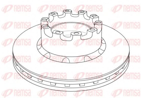 Тормозной диск REMSA 122720