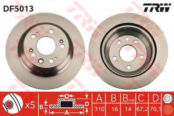Тормозной диск AUGER 31030