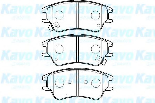 Комплект тормозных колодок, дисковый тормоз KAVO PARTS BP-3027
