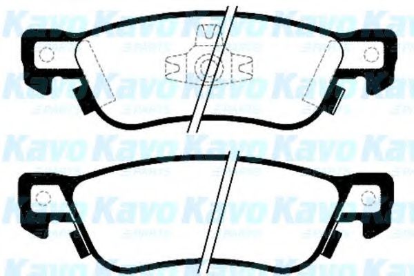 Комплект тормозных колодок, дисковый тормоз KAVO PARTS BP-3502