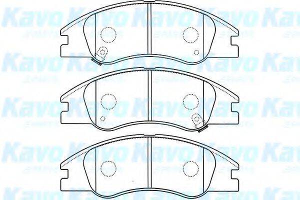 Комплект тормозных колодок, дисковый тормоз KAVO PARTS BP-4012