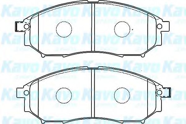 Комплект тормозных колодок, дисковый тормоз KAVO PARTS BP-6583