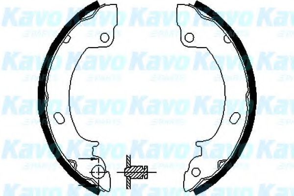 Комплект тормозных колодок KAVO PARTS BS-3411