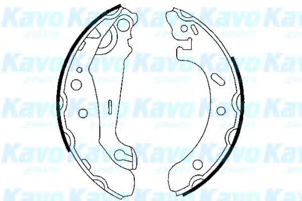 Комплект тормозных колодок KAVO PARTS BS-5416