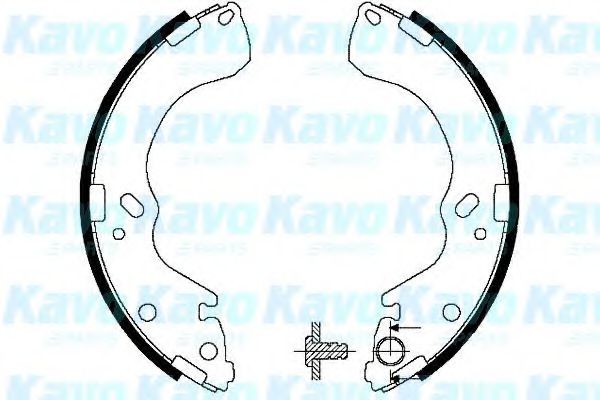 Комплект тормозных колодок KAVO PARTS BS-5417