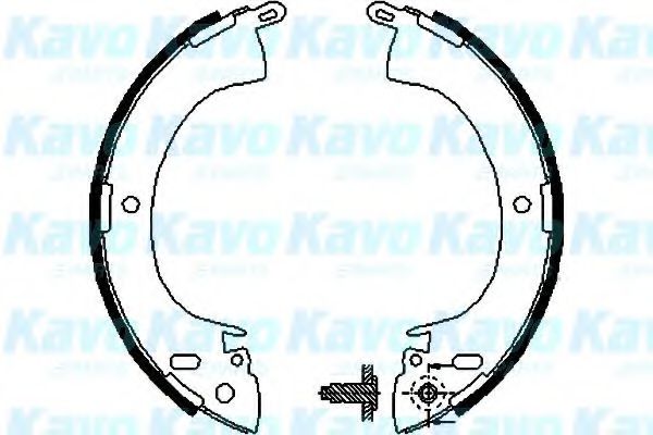Комплект тормозных колодок KAVO PARTS BS-6403