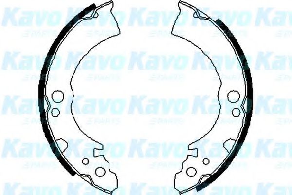 Комплект тормозных колодок KAVO PARTS BS-7404