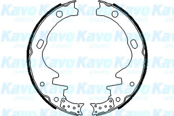 Комплект тормозных колодок KAVO PARTS BS-7407