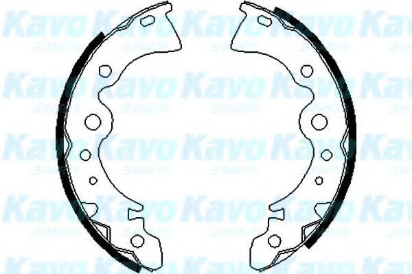 Комплект тормозных колодок KAVO PARTS BS7410