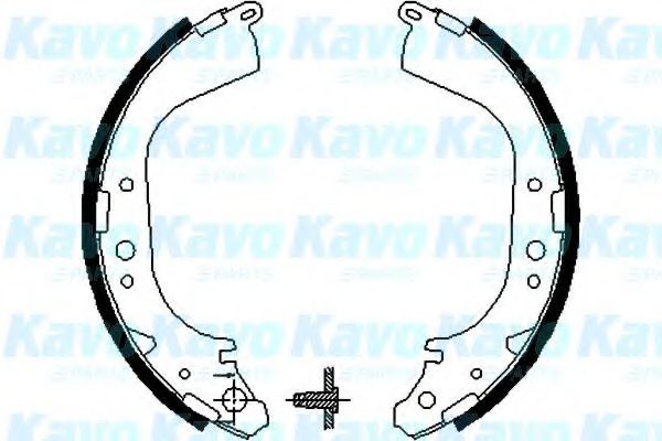 Комплект тормозных колодок KAVO PARTS BS-7412