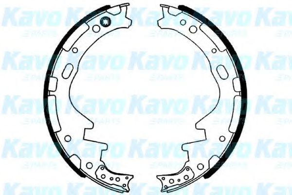 Комплект тормозных колодок KAVO PARTS BS-7421