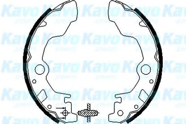 Комплект тормозных колодок KAVO PARTS BS-8406