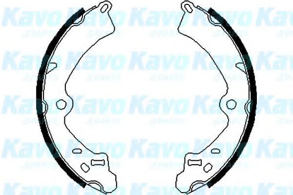 Комплект тормозных колодок KAVO PARTS BS-8908
