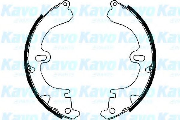 Комплект тормозных колодок KAVO PARTS BS-9904