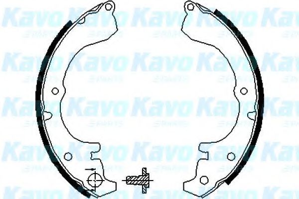 Комплект тормозных колодок KAVO PARTS BS-9913