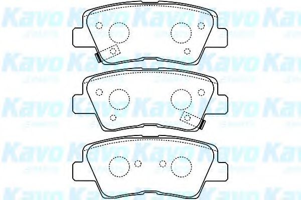 Комплект тормозных колодок, дисковый тормоз KAVO PARTS BP-3034