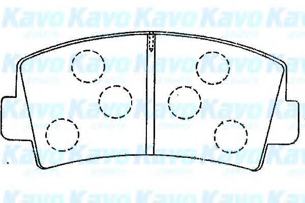 Комплект тормозных колодок, дисковый тормоз KAVO PARTS BP-4565
