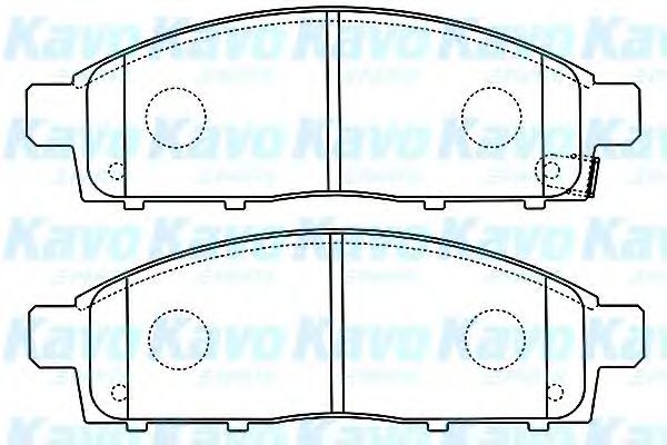 Комплект тормозных колодок, дисковый тормоз KAVO PARTS BP-5552