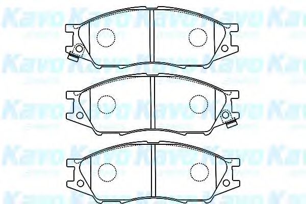 Комплект тормозных колодок, дисковый тормоз KAVO PARTS BP-6597